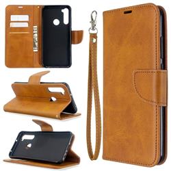 Classic Sheepskin PU Leather Phone Wallet Case for Mi Xiaomi Redmi Note 8T - Yellow