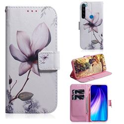 Magnolia Flower PU Leather Wallet Case for Mi Xiaomi Redmi Note 8T