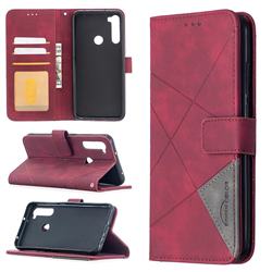 Binfen Color BF05 Prismatic Slim Wallet Flip Cover for Mi Xiaomi Redmi Note 8T - Red