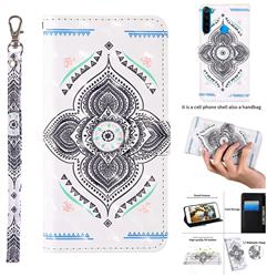 Mandala Totem 3D Painted Leather Wallet Case for Mi Xiaomi Redmi Note 8T