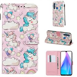 Angel Pony 3D Painted Leather Wallet Case for Mi Xiaomi Redmi Note 8T