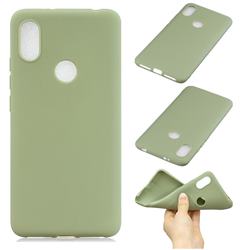 Candy Soft Silicone Phone Case for Mi Xiaomi Redmi S2 (Redmi Y2) - Pea Green