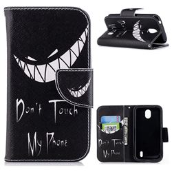 Crooked Grin Leather Wallet Case for Nokia 1
