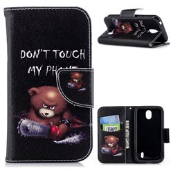 Chainsaw Bear Leather Wallet Case for Nokia 1