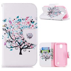 Colorful Tree Leather Wallet Case for Nokia 1