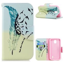 Feather Bird Leather Wallet Case for Nokia 1