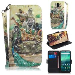 Beast Zoo 3D Painted Leather Wallet Phone Case for Nokia 1.3