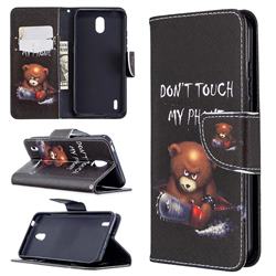 Chainsaw Bear Leather Wallet Case for Nokia 1.3
