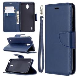 Classic Sheepskin PU Leather Phone Wallet Case for Nokia 1.3 - Blue