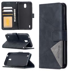 Binfen Color BF05 Prismatic Slim Wallet Flip Cover for Nokia 1.3 - Black