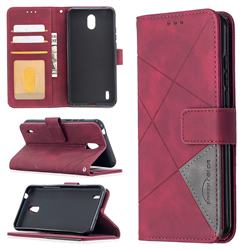 Binfen Color BF05 Prismatic Slim Wallet Flip Cover for Nokia 1.3 - Red