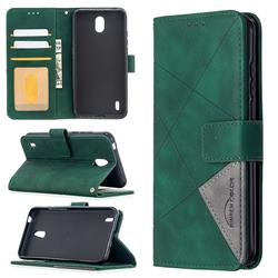 Binfen Color BF05 Prismatic Slim Wallet Flip Cover for Nokia 1.3 - Green