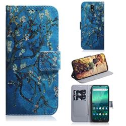 Apricot Tree PU Leather Wallet Case for Nokia 1.3
