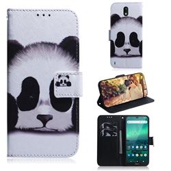Sleeping Panda PU Leather Wallet Case for Nokia 1.3