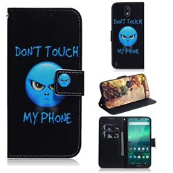 Not Touch My Phone PU Leather Wallet Case for Nokia 1.3