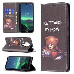 Chainsaw Bear Slim Magnetic Attraction Wallet Flip Cover for Nokia 1.4