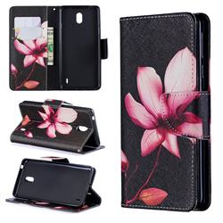Lotus Flower Leather Wallet Case for Nokia 1 Plus (2019)