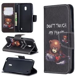 Chainsaw Bear Leather Wallet Case for Nokia 2.2