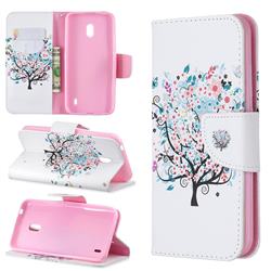 Colorful Tree Leather Wallet Case for Nokia 2.2