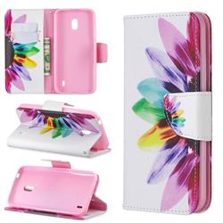 Seven-color Flowers Leather Wallet Case for Nokia 2.2