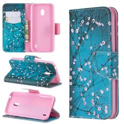Blue Plum Leather Wallet Case for Nokia 2.2