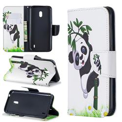 Bamboo Panda Leather Wallet Case for Nokia 2.2