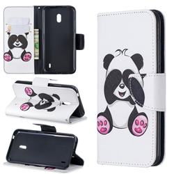 Lovely Panda Leather Wallet Case for Nokia 2.2