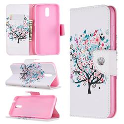 Colorful Tree Leather Wallet Case for Nokia 2.3