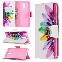 Seven-color Flowers Leather Wallet Case for Nokia 2.3