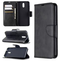 Classic Sheepskin PU Leather Phone Wallet Case for Nokia 2.3 - Black