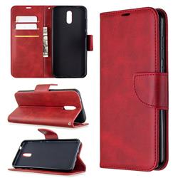Classic Sheepskin PU Leather Phone Wallet Case for Nokia 2.3 - Red