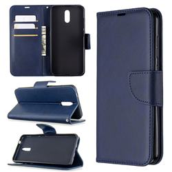 Classic Sheepskin PU Leather Phone Wallet Case for Nokia 2.3 - Blue