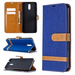 Jeans Cowboy Denim Leather Wallet Case for Nokia 2.3 - Sapphire