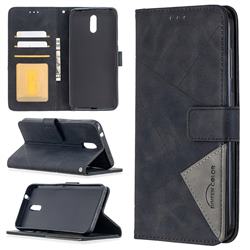 Binfen Color BF05 Prismatic Slim Wallet Flip Cover for Nokia 2.3 - Black