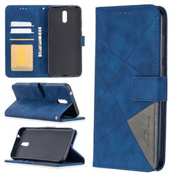 Binfen Color BF05 Prismatic Slim Wallet Flip Cover for Nokia 2.3 - Blue