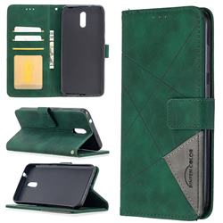 Binfen Color BF05 Prismatic Slim Wallet Flip Cover for Nokia 2.3 - Green
