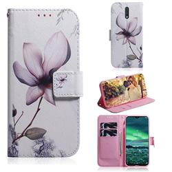 Magnolia Flower PU Leather Wallet Case for Nokia 2.3