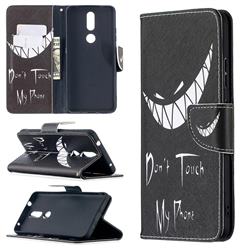 Crooked Grin Leather Wallet Case for Nokia 2.4
