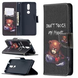 Chainsaw Bear Leather Wallet Case for Nokia 2.4