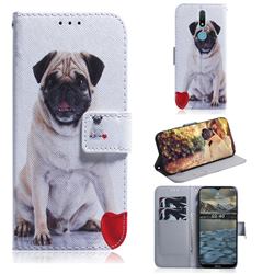 Pug Dog PU Leather Wallet Case for Nokia 2.4