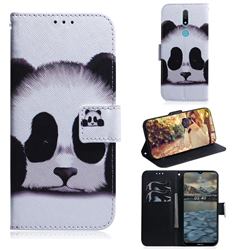 Sleeping Panda PU Leather Wallet Case for Nokia 2.4