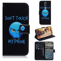 Not Touch My Phone PU Leather Wallet Case for Nokia 2.4