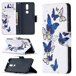 Flying Butterflies Leather Wallet Case for Nokia 2.4