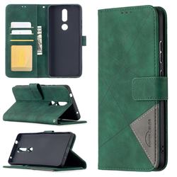 Binfen Color BF05 Prismatic Slim Wallet Flip Cover for Nokia 2.4 - Green