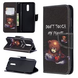 Chainsaw Bear Leather Wallet Case for Nokia 3.2