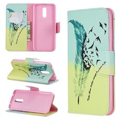 Feather Bird Leather Wallet Case for Nokia 3.2