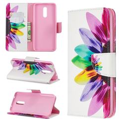 Seven-color Flowers Leather Wallet Case for Nokia 3.2