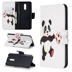 Football Panda Leather Wallet Case for Nokia 3.2
