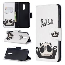 Hello Panda Leather Wallet Case for Nokia 3.2