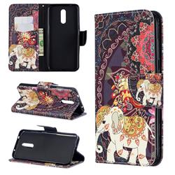 Totem Flower Elephant Leather Wallet Case for Nokia 3.2